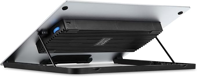 Portable Foldable Notebook Cooling Pad 6 Levels Heights Double Fan Silents Operations Metal Surfaces Laptop Coolers Foldable