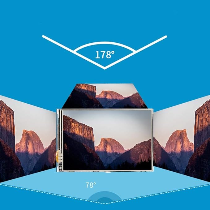 3.5 Inch 480x320 Colorful LCD TFT LCD High Resolution Monitor for Long Lifespan Not Easy to Damage HD Mini Universal Display