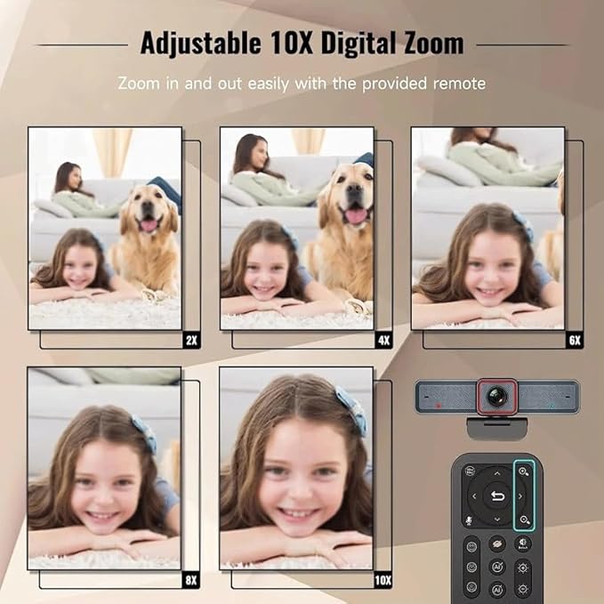4K 3.0 Webcam Wide Angle Computer Camera for Laptops Meetings Conferences Live Streaming