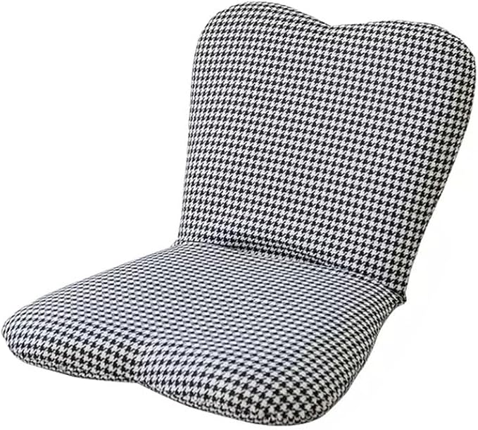 BTZHY Floor Chair Floor Chair Padded Floor Chair Meditation Floor Seating Folding Floor Gaming Chair with 5 Adjustable Position Portable Floor Chair for Balcony Reading Bedroom Study RoomBlack