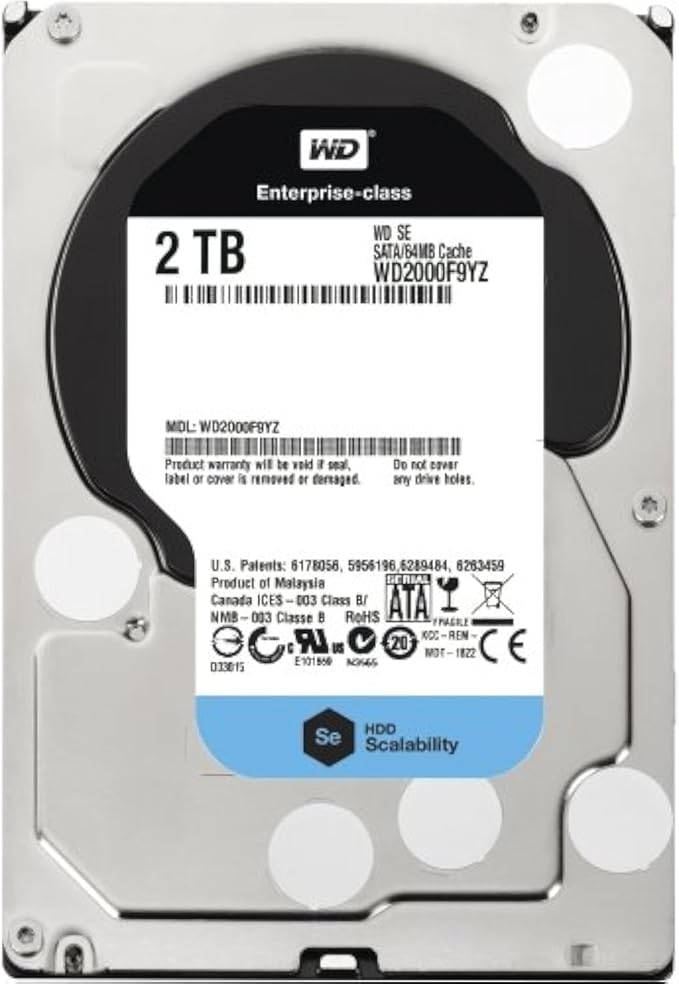 Wd Wd2000f9yz 2 Tb 3.5 Internal Hard Drive . Sata . 7200 Rpm . 64 Mb Buffer Product Type: Storage Drives/Hard Drives/Solid State Drives