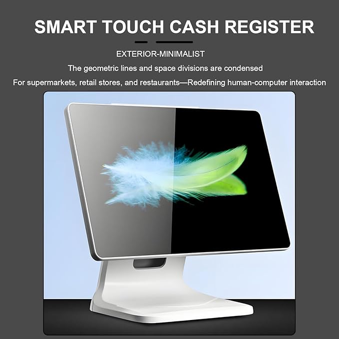 Smart Touch Screen Cash Register Pos15.6 Inch Touch Screen Pc PosCPU N2930 4GB RAM 64GB SSD Windows 10 Pro for Retail Catering Hospitality Singlescreen