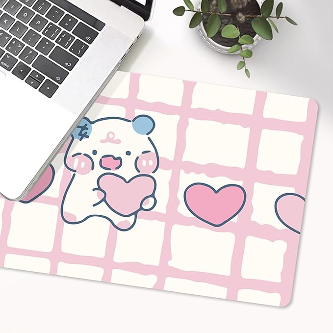 Desk Pad 31.5 x 15.7 PU Leather Desk Mat XL Extended Gaming Mouse Pad Non-Slip Ultra Thin Large Laptop Keyboard Writing Mat for Office Home Waterproof Pink