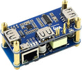 PoE Ethernet/USB HUB Hat for Raspberry Pi Zero/Zero W/Zero WH 3X USB 2.0 Ports 10M/100M RJ45 Port 802.3af-Compliant