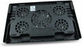FUOYLOO Laptop Cooling Pad with 5 Fans Cooler Base USB Powered Multi-Angle Adjustable Heatsink Stand Anti-Skid Design for Gaming and Office Use Black
