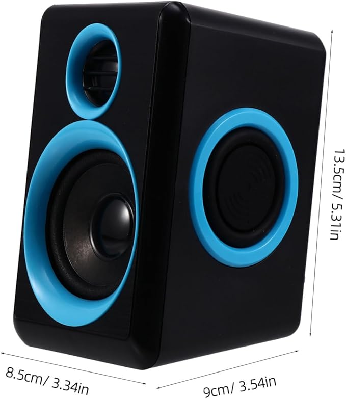 VANZACK Mini Loudspeaker Box USB 2.0 Surround Sound Computer Speaker for Laptop Notebook Desktop Compact Home Office Mini Speaker with Dc 5v Power Portable Audio System