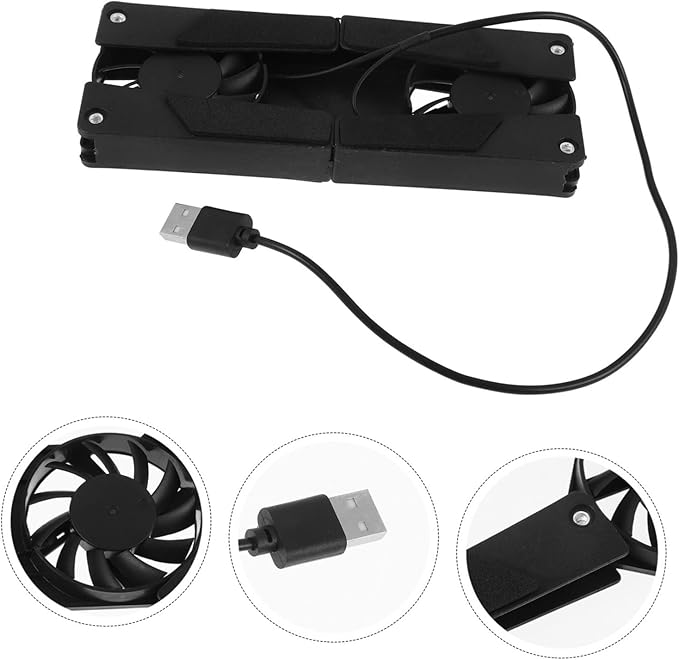 HOMSFOU 4pcs Laptop Cooling Fan Pad Notebook Cooling Stand Desktop Stand Gaming Laptop Heat Dispersion