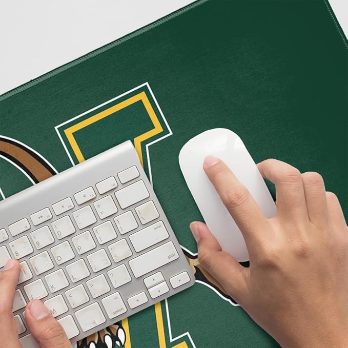 University of Vermont Catamount Logo Large Gaming Mouse Pad Desk Mat with Stitched Edges Non-Slip Base for Gamer Home and Office 31.5 x 15.7