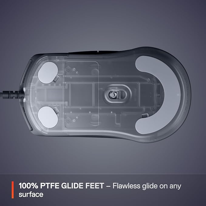 SteelSeries Rival 3 Gen 2 Gaming Mouse — 8500 DPI TrueMove Core Optical Sensor — 60 Million Click Durability — Low Latency — 77g Lightweight — 100% PTFE Feet — RGB — Black (Renewed)