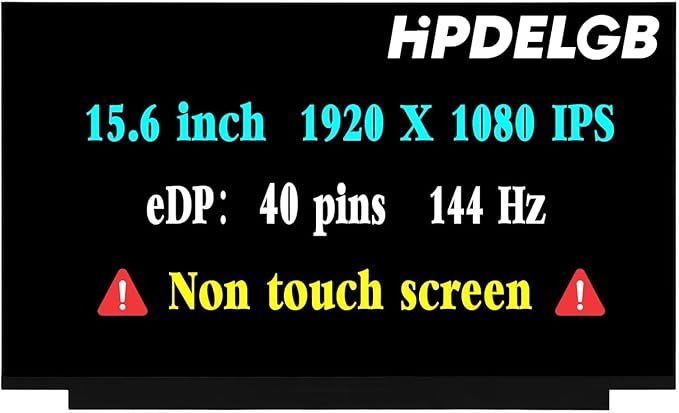 Replacement for Acer Nitro V 15 N23Q22 ANV15-51-73B9 Gaming ANV15-51 ANV15-51-51H9 LCD Non-Touch Screen Display Panel 15.6 FHD 144HZ 40 pin