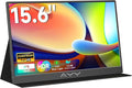 memzuoix 15.6 FHD 1080P Portable Monitor｜Second External｜100% sRGB｜USB-C+HDMI for PS5/Switch｜VESA Mount｜Built-in Speakers | Black