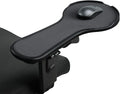 Ergonomic Adjustable Arm Rest Mouse pad for Chair Mouse Extension Platform Tray with Mouse Baffle to Prevent Falling Attaches to Chair Black (Black（YYLL8326）)
