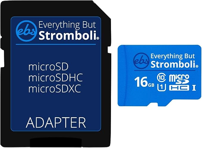 Everything But Stromboli 16GB Micro SD Memory Card w/Adapter (Bulk 3 Pack) Class 10 U1 UHS-1 TF MicroSDHC Card for Compatible Dash Cam Phone Action Cameras Security Cam Switch Digital Camera
