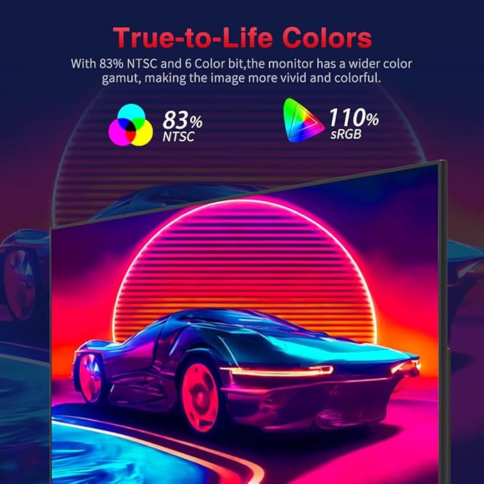 Viewedge 27 inch Gaming Monitor 180hz (Supports 144hz/165hz) 1ms 110% sRGB 1080p IPS Computer Monitor DP HDMI Built-in Speakers Support Freesync and Wall Mount