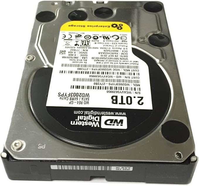 Western Digital RE4-GP WD2003FYPS 2TB Intellipower 64MB Cache SATA 3.0Gb/s 3.5 (Enterprise Grade) Internal Hard Drive - [Certified Refurbished] w/ 1 Year Warranty