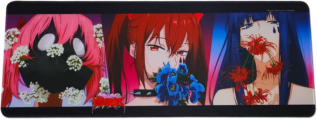 Magical Destroyers - Anarchy &amp Blue &amp Pink Op Screenshots Mouse Pad 31.5 W x 11.8 H