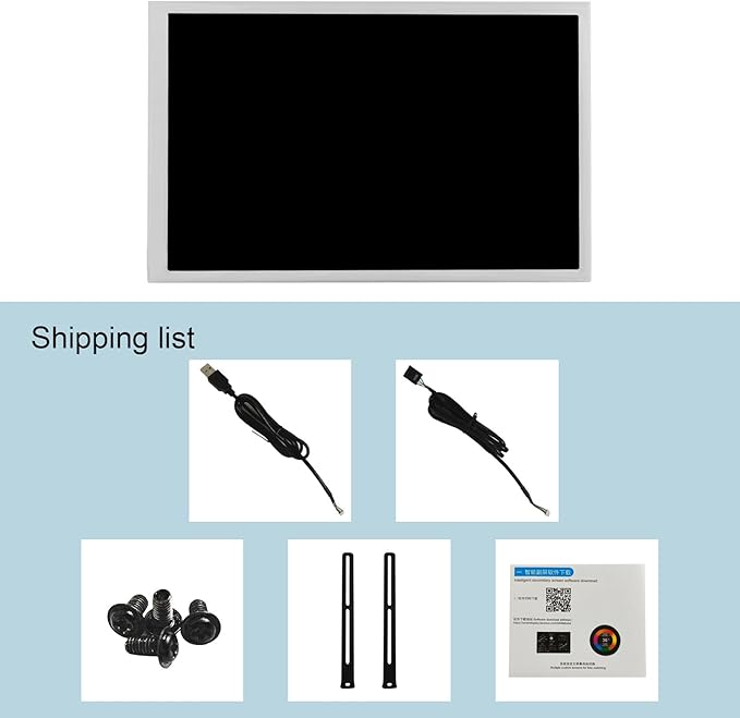 VSDISPLAY 8 Inch 1280x800 IPS LCD Monitor Portable Small Display Supports Theme Edit for PC Case CPU GPU RAM Data Monitoring Secondary ScreenWhite