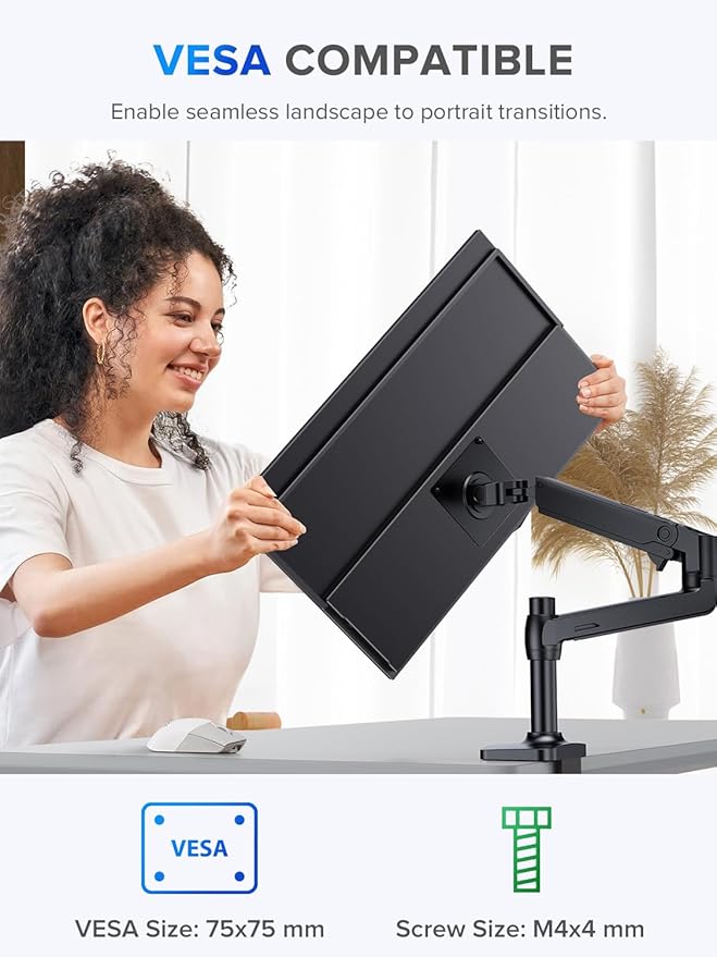 UPERFECT 22 Portable Monitor 2K QLED w/VESA &amp 180° Adjustable Stand 2560×1440 QHD FreeSync HDR Gaming Display USB-C HDMI Travel Second Monitor for Laptop Phone PC &amp Gaming Consoles