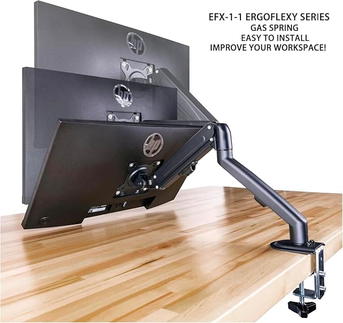 acer Nitro 24 Monitor FreeSync 100?Hz FHD 1500R Curve ZeroFrame Design with 1ms Response Time VESA Mount (100mm) VGA HDMI &amp Dockztorm USB Port Expander Black (2026) &amp Ergoflexy Single Mo