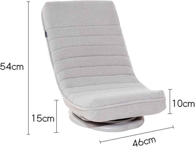 Floor Chairs for Adults with Back Support Adjustable in 3 Levels No Assembly Required Floor Gaming Chair The Bottom Can Rotate 360 Degrees for Home Apartment(Blue54 * 46 * 10CM)