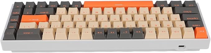 EBTOOLS Wired Gaming Keyboard Blue Switch Adjustable Brightness Comfortable Typing Full N Key Rollover Mechanical Keyboard for Office