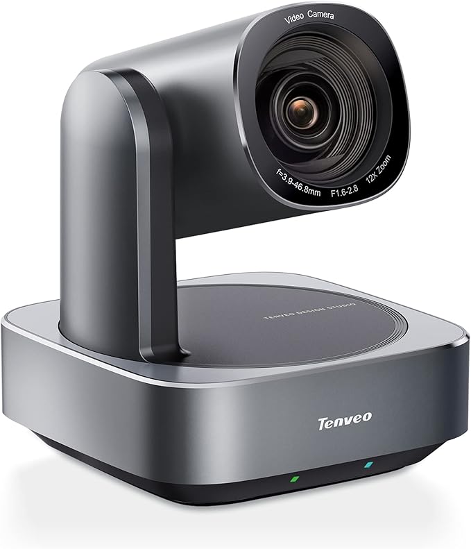 Tenveo PTZ Camera and Controller Bundle- 12X 4K PTZ Camera with HDMI/USB3.0/LAN(PoE) and PTZ Controller Joystick Keyboard Controller for Church Worship Services Live Streaming Conference