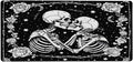 Large Black Romantic Skull Mouse Mat Computer Mousepad with Non-Slip Rubber Base Waterproof Mouse Pad Desktop Keyboard Pad for GamerHome School Laptop Office Accessories16x35.5in