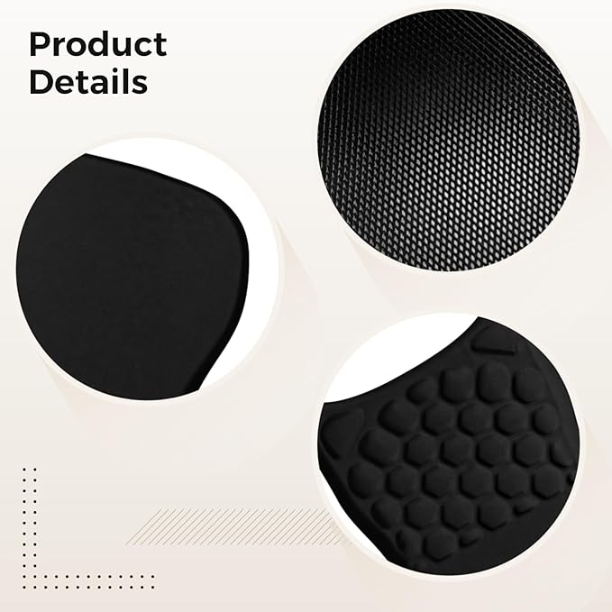 Comfortable Mouse Pad with Wrist Rest Memory Foam Cushioning Massage Support Anti-Slip Grip 7.9 X 11.8 X 1 in Black