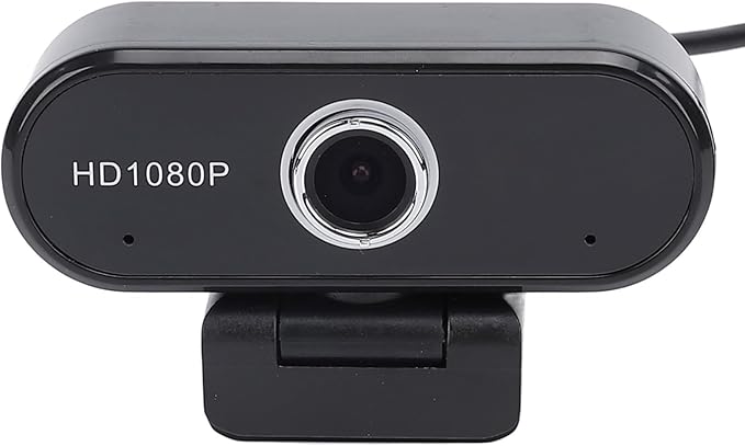 Full HD 1080P USB Webcam Computer Camera with Noise Reduction Mic 120° Wide Angle Lens Plug and Play 360° Rotation for Video Conferencing