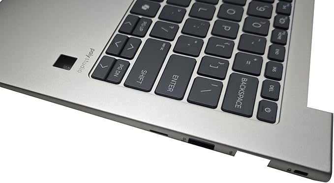 Laptop US Keyboard Compatible for HP ProBook 445 G11 440 G11 Zhan 66 14 G7 HSN-Q39C Backlit Silver Palmrest Upper Cover Case N99341-001 N98209-001 4BX8VTATPA0