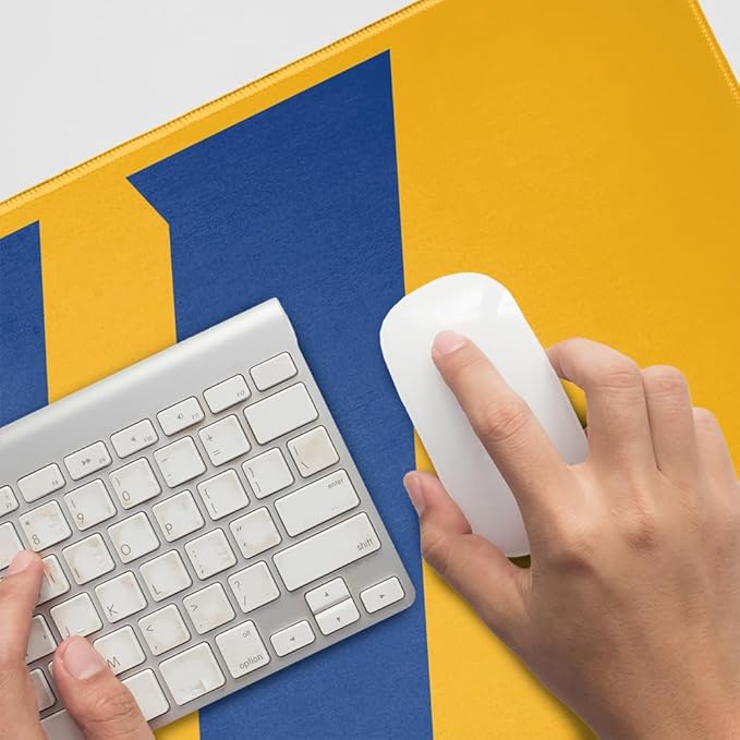 Hofstra University Pride Primary Logo Large Gaming Mouse Pad Desk Mat with Stitched Edges Non-Slip Base for Gamer Home and Office 31.5 x 15.7