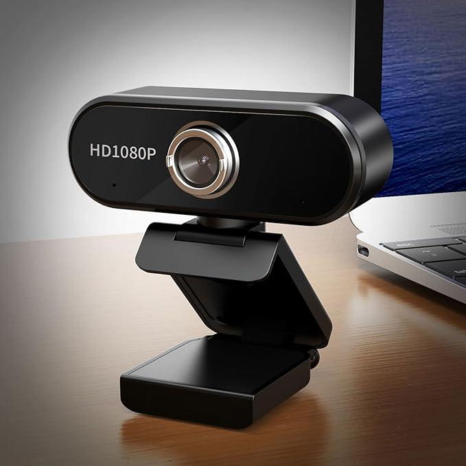 ciciglow PC Webcam 1080P HD Desktop Computer Camera with Microphone 120° Wide Angle Rotatable USB Web Camera for Live Streaming Video Chat Conference Recording Online Class