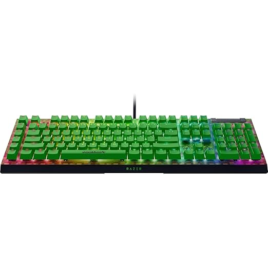 Razer BlackWidow V4 X Mechanical Gaming Keyboard: Green Switches Tactile &amp Clicky - 6 Macro Keys - Chroma RGB - Doubleshot ABS Keycaps - Sound Dampening &amp Stabilizers - Minecraft Edition