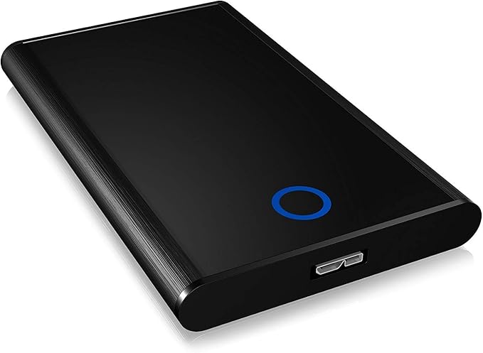ICY BOX IB-273StU3 External Enclosure for 2.5 SATA HDD/SSD with USB 3.0 Port UASP SATA III (Black)