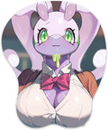 3D Mouse Pad Oppai Mousepad with Soft Gel Wrist Rest Anime Manga Gaming Boob pad Anti-Slip Mouse Mat （goodraa）