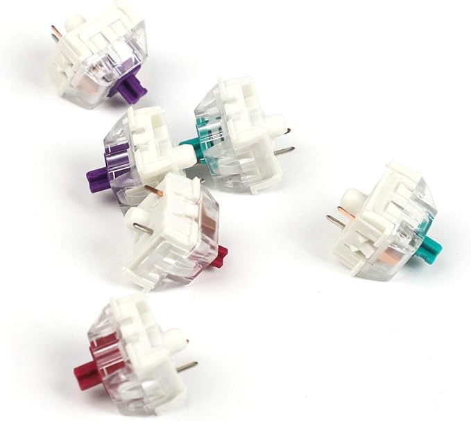 KAILH Cream Speed Gold Silver Copper Bronze Pink Pro Purple Green Burgundy MX SMD 3 Pin RGB Switches for Backlit Mechanical Gaming Keyboard