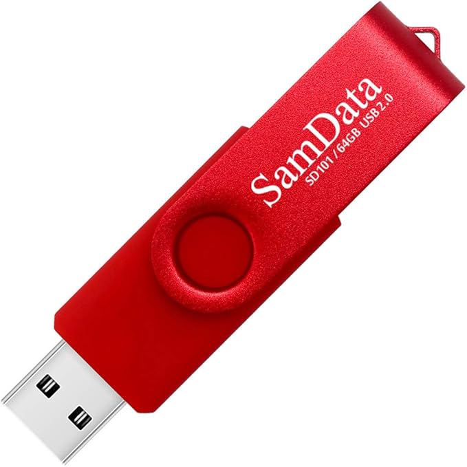 64GB USB Flash Drives 5 Pack 64GB Thumb Drives Memory Stick Jump Drive with LED Light for Storage and Backup (5 Colors: Black Blue Green Red Silver)
