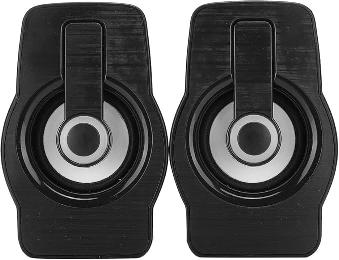 Computer Speakers for Desktop Pc Stereo Speakers Ft-185 Mini USB LED Speaker Portable Loudspeaker Music Player for Desktop Laptop (Classic Black)