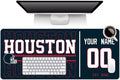 ANTKING Houston Mouse Pad Custom Name and Number Desk Pad for Men Women Youth Gifts