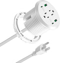Desktop Power Grommet 3-inch Hole40W Total Fast Charging Station 2 PD 20W USB C PortFlush-Mount Recessed Power Strip 2 AC Outlets4 USB Portsin to The Top of Your Desk6ft Cord