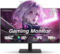 Viewedge 27 inch Gaming Monitor 180hz (Supports 144hz/165hz) 1ms 110% sRGB 1080p IPS Computer Monitor DP HDMI Built-in Speakers Support Freesync and Wall Mount