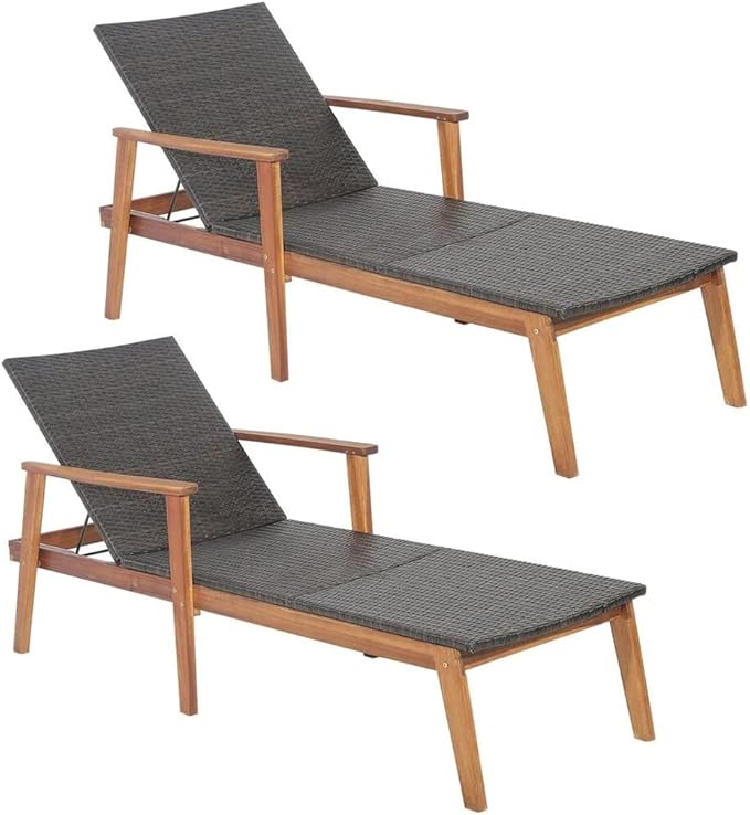 Office Chair Gaming Chair Computer Chair 2 Piece Chair Recliner Recliner Adjustable Acacia Wood