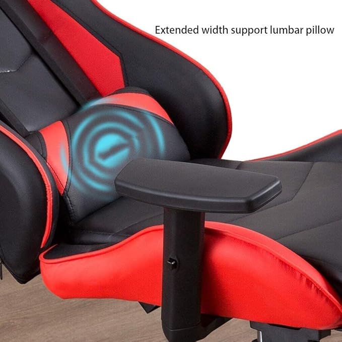 Office Chair E-Sports Chair Ergonomic High-Back Racing Chair Lift Swivel Chair Video Game Chair Armrest Seat Office Chair Chair (Color : Black) Needed