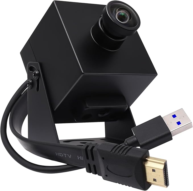 SVPRO HDMI Camera 4K USB3.0 Webcam 60FPS Wide Angle USB Camera 120 Degree M12 Lens Streaming Camera 4K 60FPS H.264 External Computer CameraTV Camera