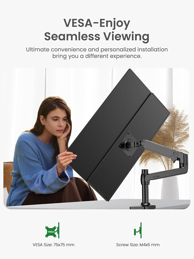 Portable Monitor 24.5” 240Hz Gaming Monitor with FreeSync HDR 0.1ms 180° Adjustable stand &amp VESA USB-C &amp HDMI 2000:1 Contrast 400Nits IPS Large Travel Second Screen for Laptop Game Con