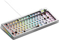 Glorious Gaming - GMMK 3 PRO Barebones Custom Keyboard Kit w/Knob Custom Modular Aluminum Body &amp Gasket System Hotswappable 75% Keyboard Sound Dampening Foam Aluminum Switch Plate(Silver)