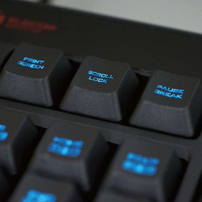 Elecom TK-G02UMBK Wired Gaming Keyboard with Detachable Wrist Rest Volume Dial Membrane Full Key Black
