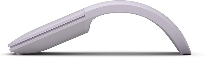 Microsoft ARC Mouse – Lilac .SleekErgonomic Design Ultra Slim and Lightweight Bluetooth Mouse for PC/LaptopDesktop Works with Windows/Mac Computers