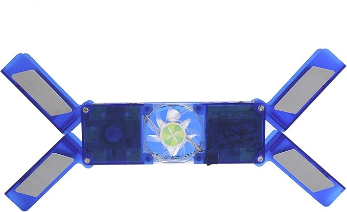 DR 2009 Laptop Pad Foldable Notebook Computer Cooler with 2 LED Fans Thin Emitting Base for 12 17 Inch Lap USB ed Portable