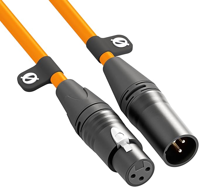 Rode PSA1+ Desk-Mounted Broadcast Microphone Boom Arm (Orange) with Orange Premium XLR Cable (3m)